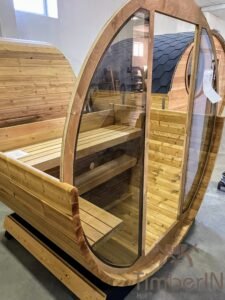 Outdoor barrel sauna mini small 2 4 persons (2)