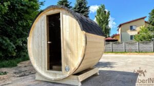 Outdoor barrel sauna mini small 2 4 persons (3)