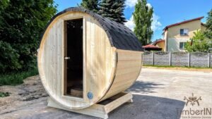 Outdoor barrel sauna mini small 2 4 persons (4)