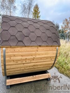 Outdoor barrel sauna mini small 2 4 persons (8)