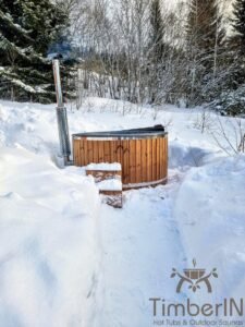 Wood burning heated hot tubs with jets – TimberIN Rojal 1 8