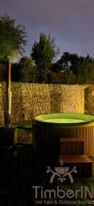 Wood burning heated hot tubs with jets – TimberIN Rojal 2 1
