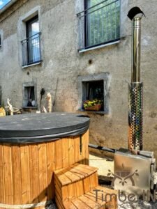 Wood burning heated hot tubs with jets – TimberIN Rojal 2 14