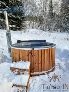 Wood burning heated hot tubs with jets – TimberIN Rojal 2 8