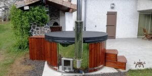 Wood burning heated hot tubs with jets – TimberIN Rojal 3 10