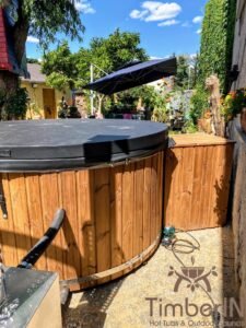 Wood burning heated hot tubs with jets – TimberIN Rojal 3 12