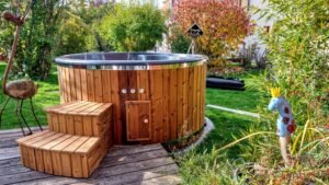 Wood burning heated hot tubs with jets – TimberIN Rojal 4 3