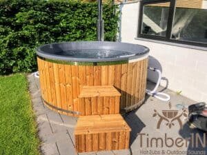 Wood fired hot tub with jets – TimberIN Rojal 1 4
