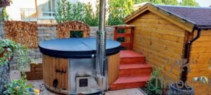 Wood fired hot tub with jets – timberin rojal (1)