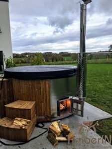 Wood fired hot tub with jets – TimberIN Rojal 2 11