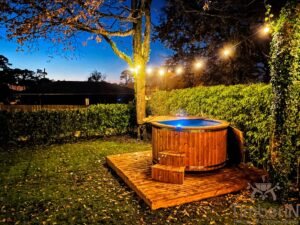 6 – 8 person outdoor hot tub with external heater 14