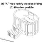 A type luxury wooden stairs Wooden paddle