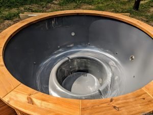 Fiberglass outdoor hot tub with external heater 25