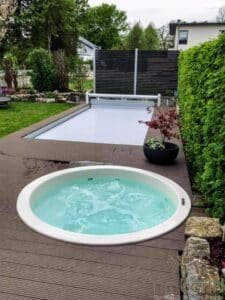 Sunken in ground hot tub (4)