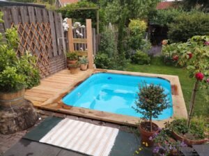 Square rectangular hot tub 153 Timberin nordic square