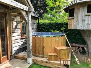 Wood heated hot tub (1)