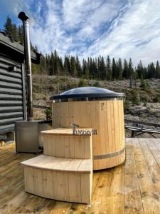 Wooden Fiberglass Ofuro Hot Tub For Two (3)