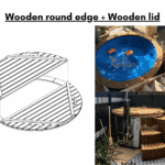 Wooden round edge Wooden lid for wooden hot tub 1