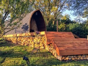 Outdoor garden sauna pod – iglu 6 1 scaled