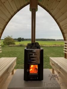 Outdoor wooden sauna pod – iglu (5)