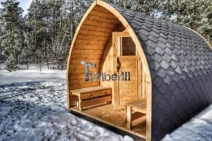 Outdoor sauna igloo design with full wall window for sale 24