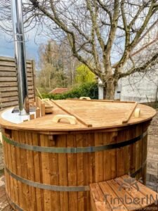Barrel Wooden Hot Tub Deluxe thermowood 4