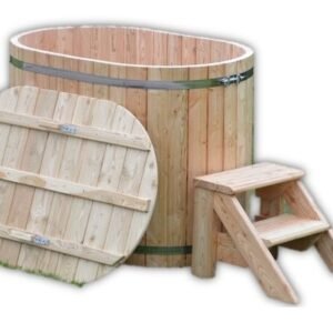 Small wooden hot tub