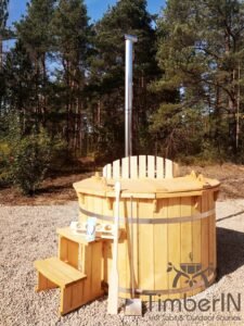 Wood fueled hot tub spruce – larch (13)