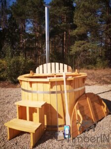 Wood fueled hot tub spruce – larch (16)