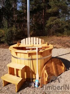 Wood fueled hot tub spruce – larch (18)