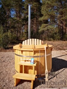 Wood fueled hot tub spruce – larch (7)