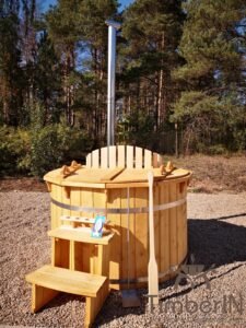 Wood fueled hot tub spruce – larch (9)