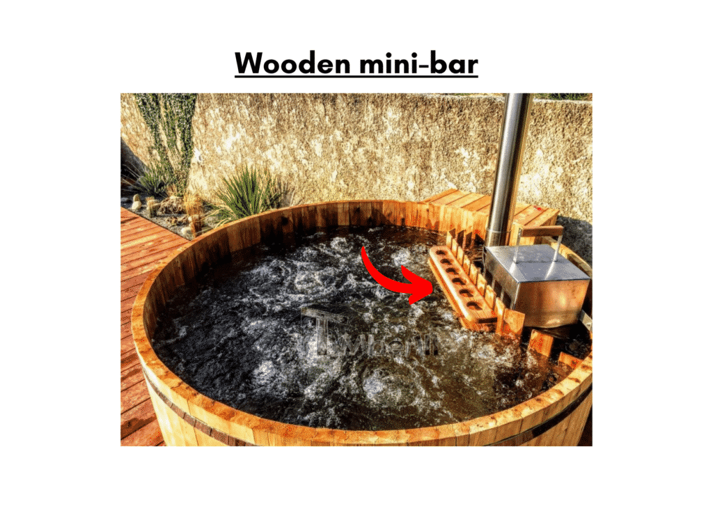 Wooden hot tub cheap model Wooden mini bar 9 1