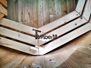 Wooden hot tub for garden 16