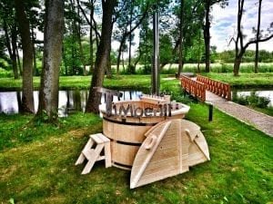 Wooden hot tub for garden 3