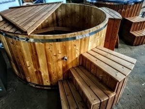 Wooden Hot Tub Thermo Wood Basic Air Bubble And LED (12)