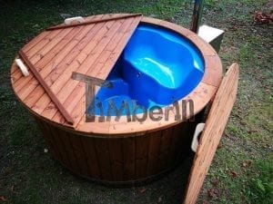 Fiberglass outdoor spa with external burner 9