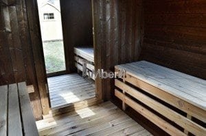 Barrel wooden thermo sauna 36