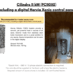 Cilindro 11 kW PC110XE including a digital Harvia Xenio control panel barrel