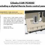 Cilindro 11 kW PC110XE including a digital Harvia Xenio control panel rectangular