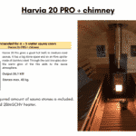 Harvia 20 PRO chimney for a barrel sauna