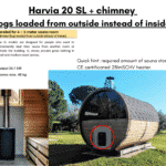 Harvia 20 SL chimney for a barrel sauna