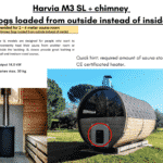 Harvia M3 SL chimney for a barrel sauna