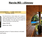 Harvia M3 chimney for a barrel sauna