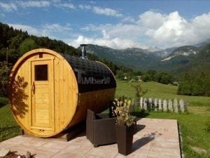 Outdoor Barrel Round Sauna (1)