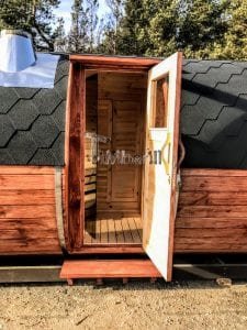 Outdoor Barrel Round Sauna (13)