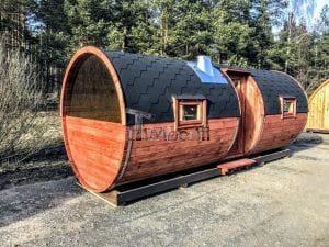 Outdoor Barrel Round Sauna (2)