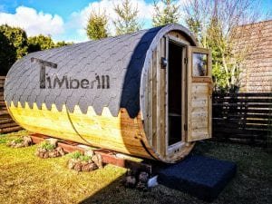 Outdoor Barrel Round Sauna (2)