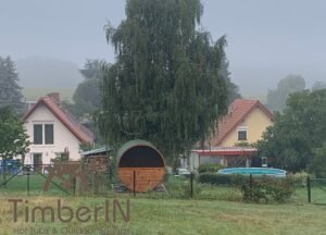 Outdoor barrel round sauna (2)