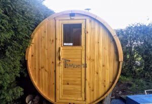 Outdoor Barrel Round Sauna (3)